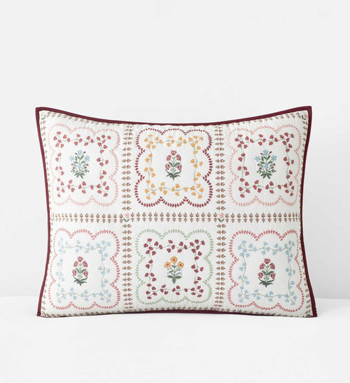 Cotton Quilted Sham - Lottie