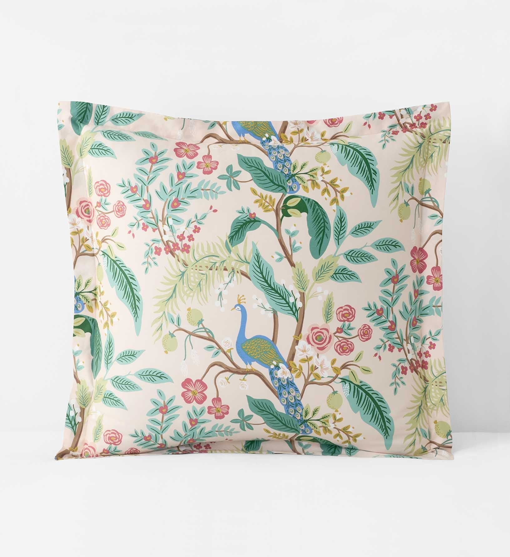 Sateen Sham - Peacock Blush
