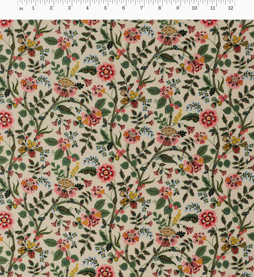 Gracie Rayon Fabric - Linen