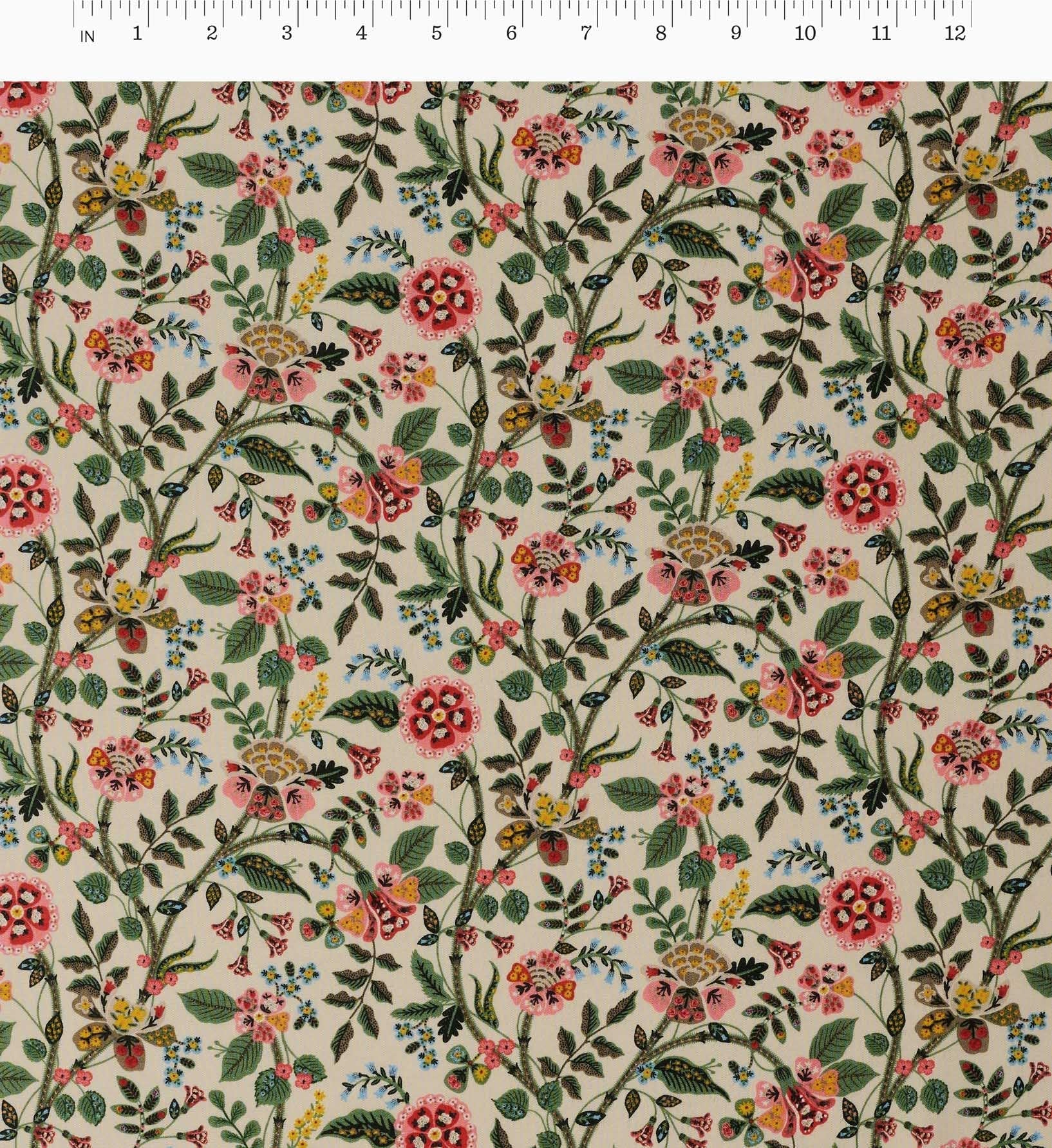 Gracie Rayon Fabric - Linen