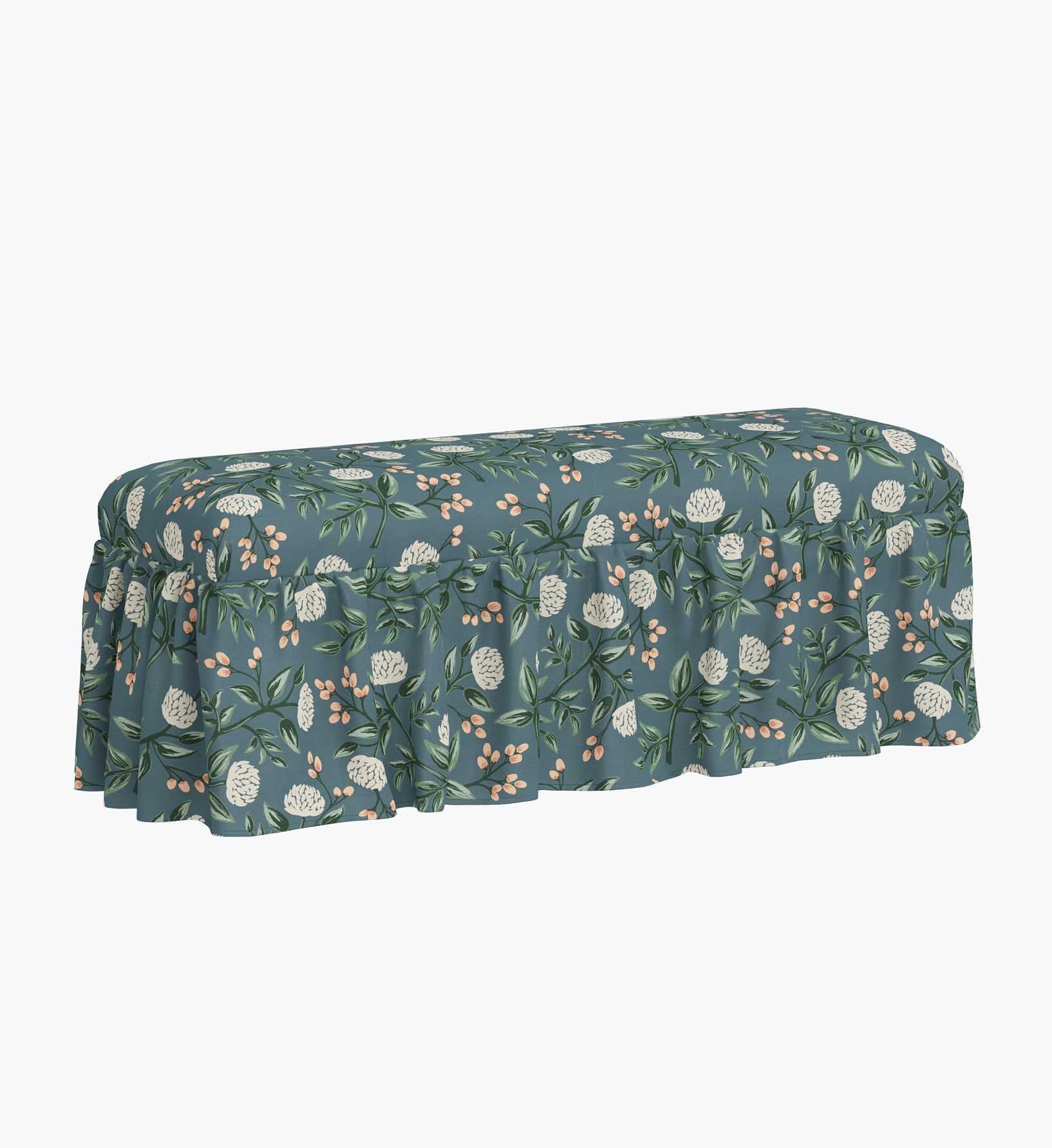 Surrey Dining Bench - Peonies