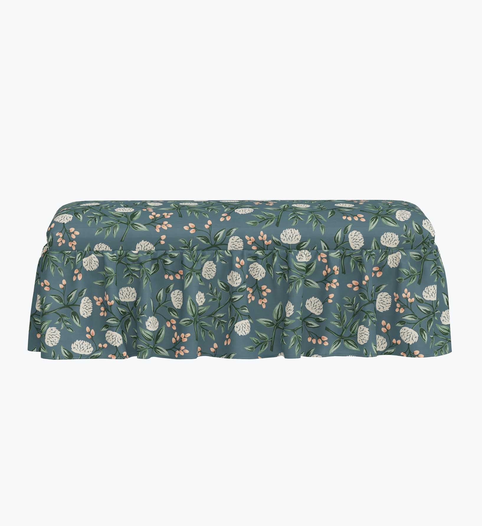 Surrey Dining Bench - Peonies