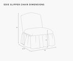Edie Slipper Chair - Garden Party Blue