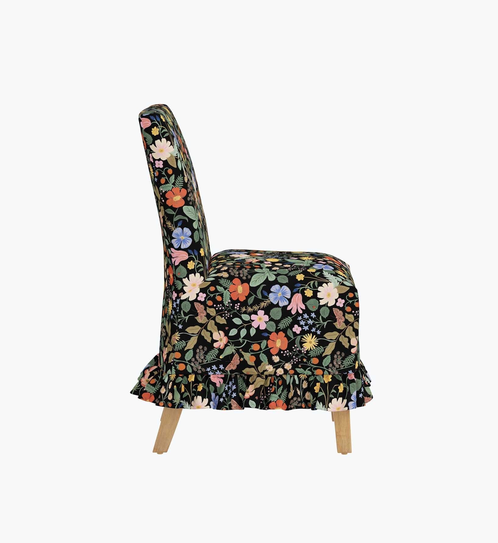 Louise Slipcover Dining Chair - Strawberry Fields