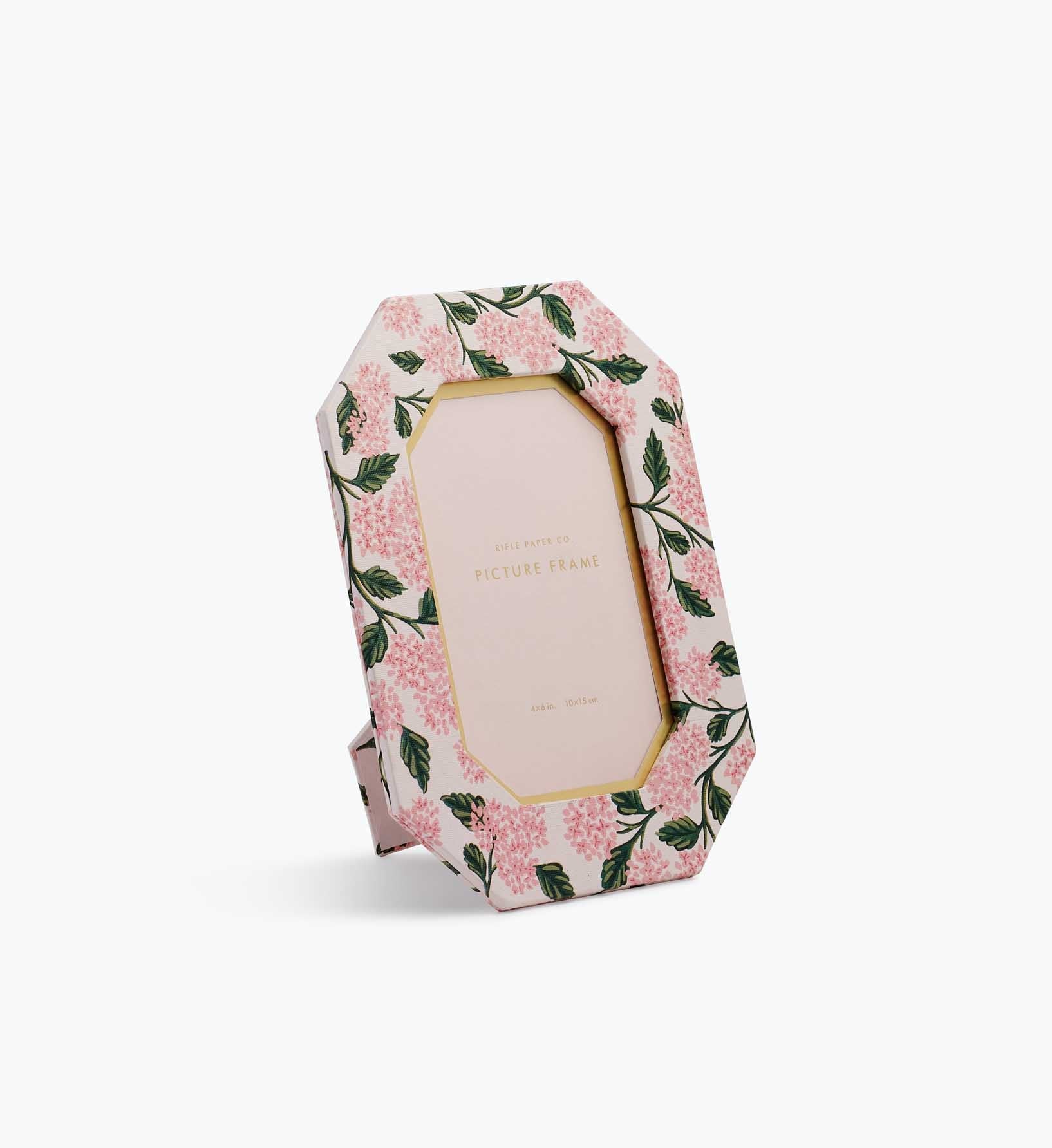 Paper Wrapped Picture Frame - Pink Hydrangea