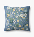 Embroidered Pillow Cover - Strawberry Fields Green