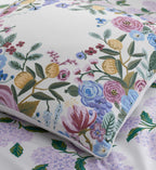 Embroidered Pillow Cover - Garden Party Ivory