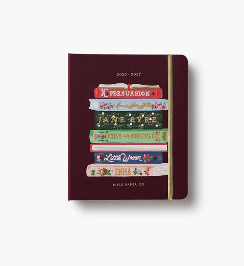 2026-2027 17-Month Academic Covered Spiral Planner - Ladies Night Book Club