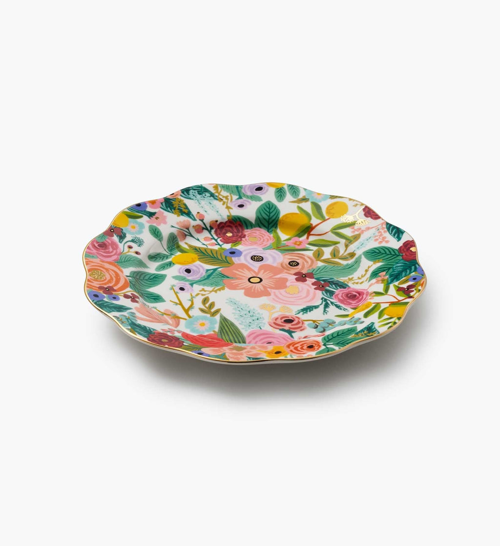 Porcelain Dessert Plate Set - Garden Party