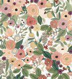 Garden Party Wallpaper - Burgundy Multi